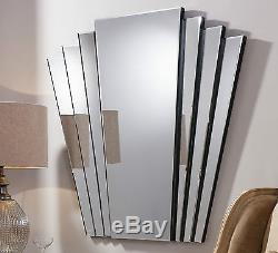 Gatsby Extra Large Art Deco Style Retro Vintage Overmantle Wall Mirror 100x100cm
