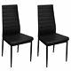 Glass Dining Table And 4 Chairs Seat Black Set Restaurant Home Furniture Modern
