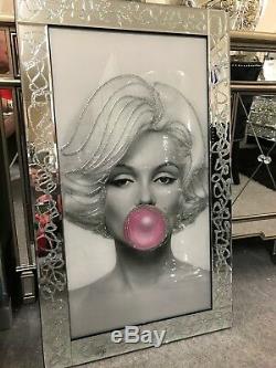 Glitter sparkle Marilyn Monroe bubble gum picture in Glitter sparkle frame
