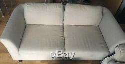 Grey Fabric 2-seater sofa bed, slightly used in a smoke free pet free home