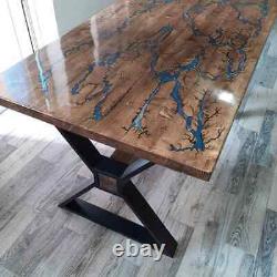 HANDMADE Solid Wood Epoxy Table, Dining/Coffe Table, River Table, Epoxy Table