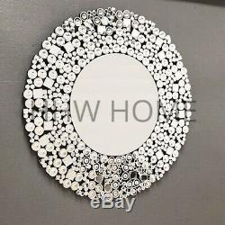 HHW Jewel sunburst Diamond large Round wall mirror sparkle bling art deco 90cm