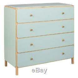 Habitat PHOEBE Solid Ash and Sage Green Wide 4 Drawer Chest 1781735 RRP £450