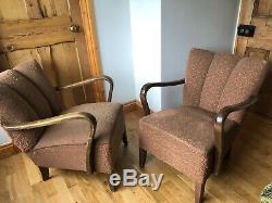 Halabala Style Art Deco Bentwood Armchair /Loft/Scandi/Easy/30s Sprungbase