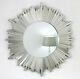 Hamilton Sunburst Silver Art Deco Round Wall Mirror 40 X 40 (100cm X 100cm)
