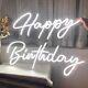 Happy Birthday Acrylic Lamp Neon Led Sign 20 Wall Art Light For Home Party