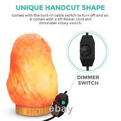 Himalayan Salt Lamp Dimmer Crystal Pink Rock Natural Healing Ioniser Home 5-6kg