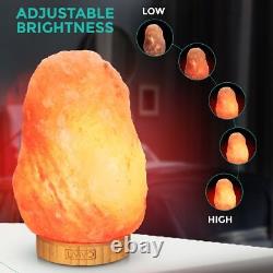 Himalayan Salt Lamp Dimmer Crystal Pink Rock Natural Healing Ioniser Home 5-6kg