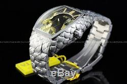 Invicta 47mm Tonneau Venom King Cobra Silver Swiss Snake Bracelet Texture Watch