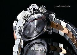 Invicta 52mm Reserve Venom Swiss MASTER CALENDER Silver Rose Gold Bracelet Watch