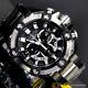 Invicta Coalition Forces Grand Octane Black Silver Steel 58mm Swiss Watch New