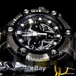Invicta Coalition Forces Grand Octane Black Silver Steel 58mm Swiss Watch New