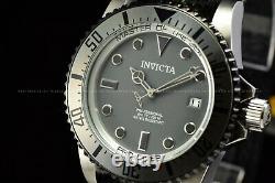 Invicta Men's 44mm Pro Diver Automatic Gun Metal Grey Polyster Strap SS Watch