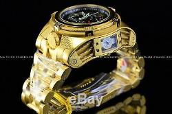 Invicta Men's 56mm Bolt Zeus Tria Gold Plated Stylish Choronograph Swiss Watch