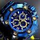 Invicta Reserve Grand Octane Blue Label 63mm Steel Bracelet Swiss Mvt Watch New