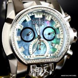 Invicta Reserve Magnum Bolt Zeus Diamond Platinum MOP Swiss Mvt 52mm Watch New
