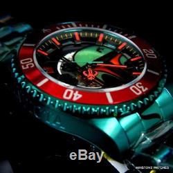 Invicta Star Wars Boba Fett Grand Diver Automatic 47mm Green Steel Watch New