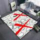 Kaws Bear Graffiti Bedroom Living Room Rug Doormat Door Floor Mat Carpet Large