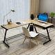 L-shaped Corner Computer Desk Pc Writing Gaming Table Workstation Home Office Uk