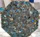 Labradorite Octagon Coffee Center Table Top Gemstone Inlay Arts Garden Decors