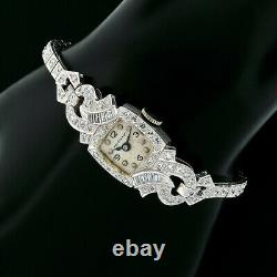 Ladies' Antique Art Deco Platinum 2.24ctw Diamond 17j Swiss Movement Wrist Watch