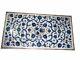 Lapis Lazuli Stone Inlaid Sofa Table For Hotel Marble Dinette Table Top 24 X 48