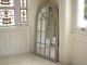 Large 130cm Rustic Arch Grey Mirror With 20 Mirror Panels Wooden Frame Gothic