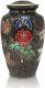 Large Adult Cremation Urn For Human Ashes Butterflies On Rose Floral Home Decor