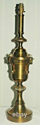 Large Brass Table Lamp 60cm Tall Neo Classical Lamp Urn Shape Antique Style Lamp