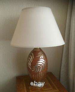 Large Ceramic Table Lamp Cream Shade