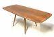 Large Vintage Mid Century Ercol Plank Top Light Beech/elm Windsor Dining Table