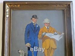 Leyendecker Style Unsigned Painting Art Deco Antique Early American Portrait