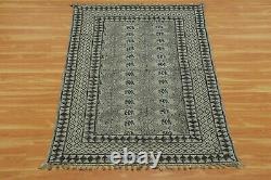 Living Room Cotton Durries Hand Woven Black Kilim Indien Dining Room Area Rug