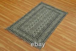 Living Room Cotton Durries Hand Woven Black Kilim Indien Dining Room Area Rug