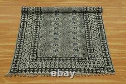 Living Room Cotton Durries Hand Woven Black Kilim Indien Dining Room Area Rug