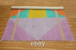 Living Room Pink Kilim Hand Woven Cotton Mats Kitchen Carpet Runner Area Rugs