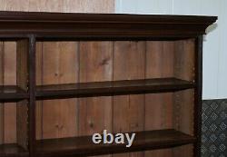 Lovely Victorian 1880 Mahogany & Oak Library Bookcase 169cm Tall 235cm Wide