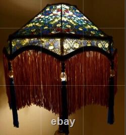 Luxurious Bespoke 22 Standard Lampshade Blue & Gold Syrawberry Thief