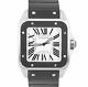 Mint Men's Cartier Santos 100 Xl 38mm Stainless Steel Rubber Watch 2656 W20121u2