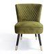 Manon Soft Green Velvet Occasional Chair