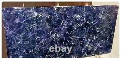 Marble Coffee Table Top Epoxy Art with Sodalite Stone Living Room table for Home