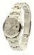 Mens Rolex Oyster Perpetual Date 34mm Silver Dial Diamond Stainless Watch