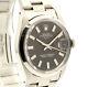 Mens Vintage Rolex Oyster Perpetual Date 34mm Brown Dial Stainless Steel Watch