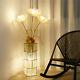 Modern Dimmable Standing Floor Lamp Led Night Light Rattan Decor For Living Room