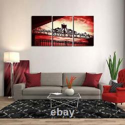 Multi Panel Print You'll Never Walk Alone Canvas 5 Piece Liverpool Wall Art Red