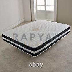 NEW Cool Blue Memory Sprung Mattress 3ft Single 4ft6 Double 5ft King 6ft