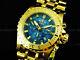 New Invicta 52mm Men's Le Gold Out Jason Taylor Chaos Ronda Chronograph Ss Watch