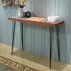 Narrow Console Table With Hairpin Legs Wooden Rustic Hallway Table Side Table