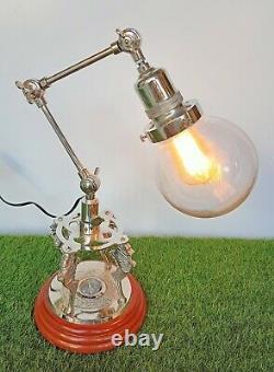 Nautical theater vintage Edison lamp table lamp wooden base office home décor