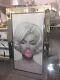New Sparkly Marilyn Monroe Picture Glitter In Mirrored Frame, Glitter Art